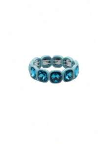1pc Colorful Square Bracelet, Summer - Square Elastic Bracelet - View 9