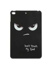1pc Angry Tsundere Expression With "Don't Touch My " Funny Letter Slogan Print Tablet Case, Matte Black Anti-Drop Tablet Protective Cover, Quirky Personalized Tablet Accessory, Suitable For Daily Use And Gift-Giving All Year Round, Back To School, Birthday, Christmas Gift Choice, Fashionable Tablet Protective Sleeve For Home And Study - Multicolor - View 21