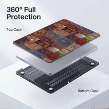 2件裝透明煙灰色硬PC筆電保護殼，相容Macbook，防滑矽膠腳墊、鏤空散熱孔、全包防震，適用13 Neo/13.3 Air/13.3 Pro/13.6 Air/14.2 Pro/15 Air/16.2 Pro - 查看 4