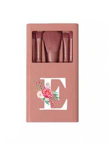 Portable Makeup Brush Set With Mirror And Soft Bristles, Floral Letter A-Y Pattern, Boxed Makeup Brush Set, Multi-Functional Makeup Brush Set With Mirror And Makeup Case, Mini Multi-Functional Makeup Pen, Foundation Brush, Eyeshadow Brush, Beginner Makeup Tools, Mixed Brush Makeup Storage Rack, Makeup Brush Set, Convenient To Carry Girls Gift, Ideal Makeup Tool Set, Portable Travel Supplies, Travel Essentials - Multicolor - View 17