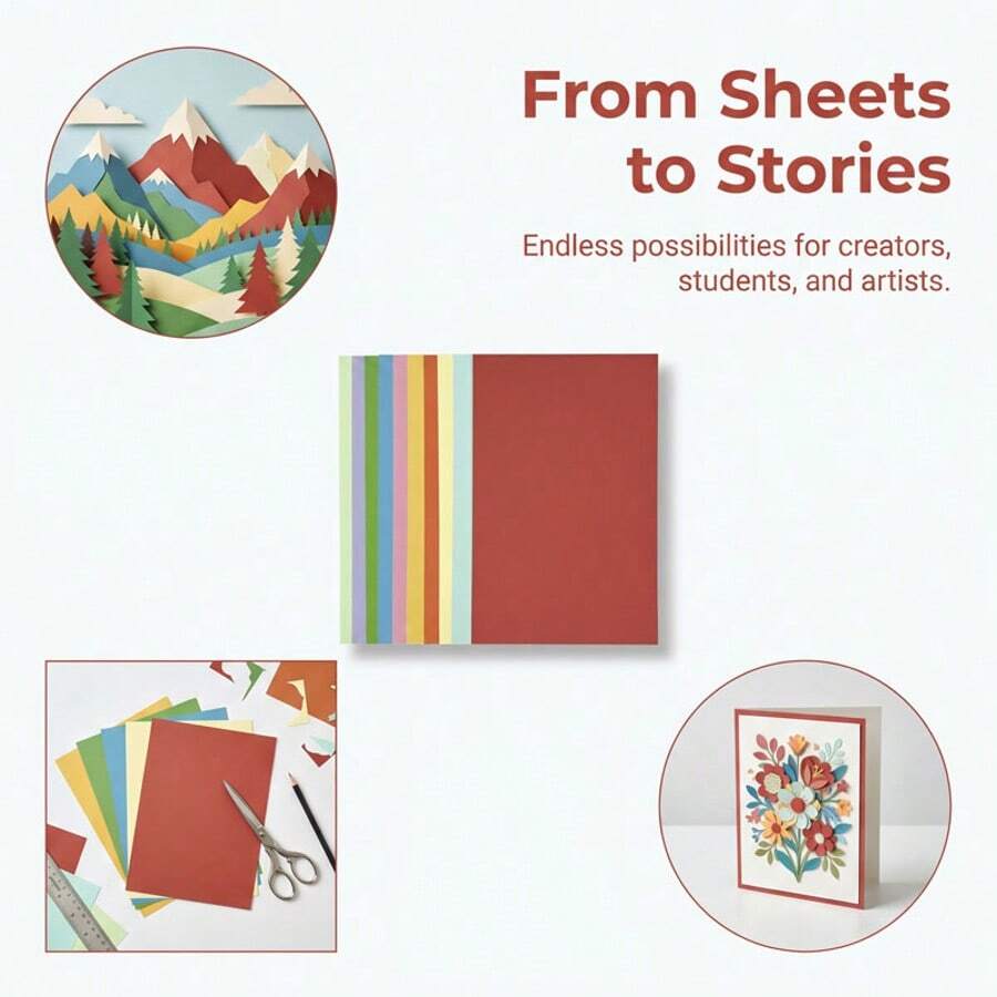 50/100 Sheets Colorful A4 Paper, 10 Colors, Suitable For Color Copying, Printing, Origami And Handicraft