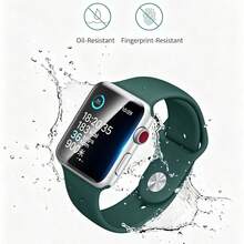 6片裝水凝膠螢幕保護膜，適用於 Apple S7/S8/S9/S10/S11 及其他系列手錶 40mm/41mm/42mm/46mm 全螢幕 - 無色 - 查看 3