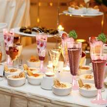 1/10/20pcs 150ml Reusable Champagne Cups, Suitable For Parties, Gatherings, Cold Drinks, Birthdays, Valentine's Day, Weddings And Large Events - View 4