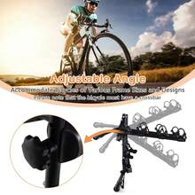 3-Bike Mounted Rack, Trunk Mount Bike Rack With Adjustable Length And Angle - Default Title - View 5