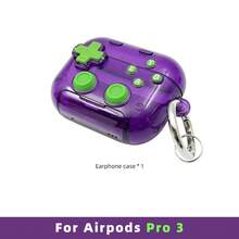 Game Controller Shaped Earphone Protective Case For AirPods 4/Pro2/Pro3 Universal With Stand Hook Anti-Drop - View 12