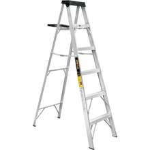 Pretul EST-35P, Escalera de Tijera Tipo III 5 escalones y Bandeja - gris - Ver 4