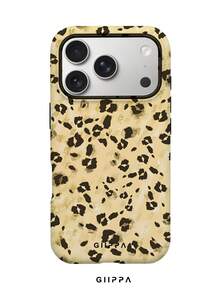 GIIPPA 1pc Shiny Gold Leopard Print Design Phone Case, Compatible With Phone 17 Pro Max, 16 Pro Max, 15 Pro Max, 14 Pro Max, Korean Style High-End Fashionable And Fun Phone Case, Compatible With 11/12/13/14/15/16 Pro Max Plus, Elegant Design Suitable For Men And Women, Perfect Gift For Girlfriend On Christmas, Valentine's Day, Easter, Wedding Season And Birthday! - Multicolor - View 1