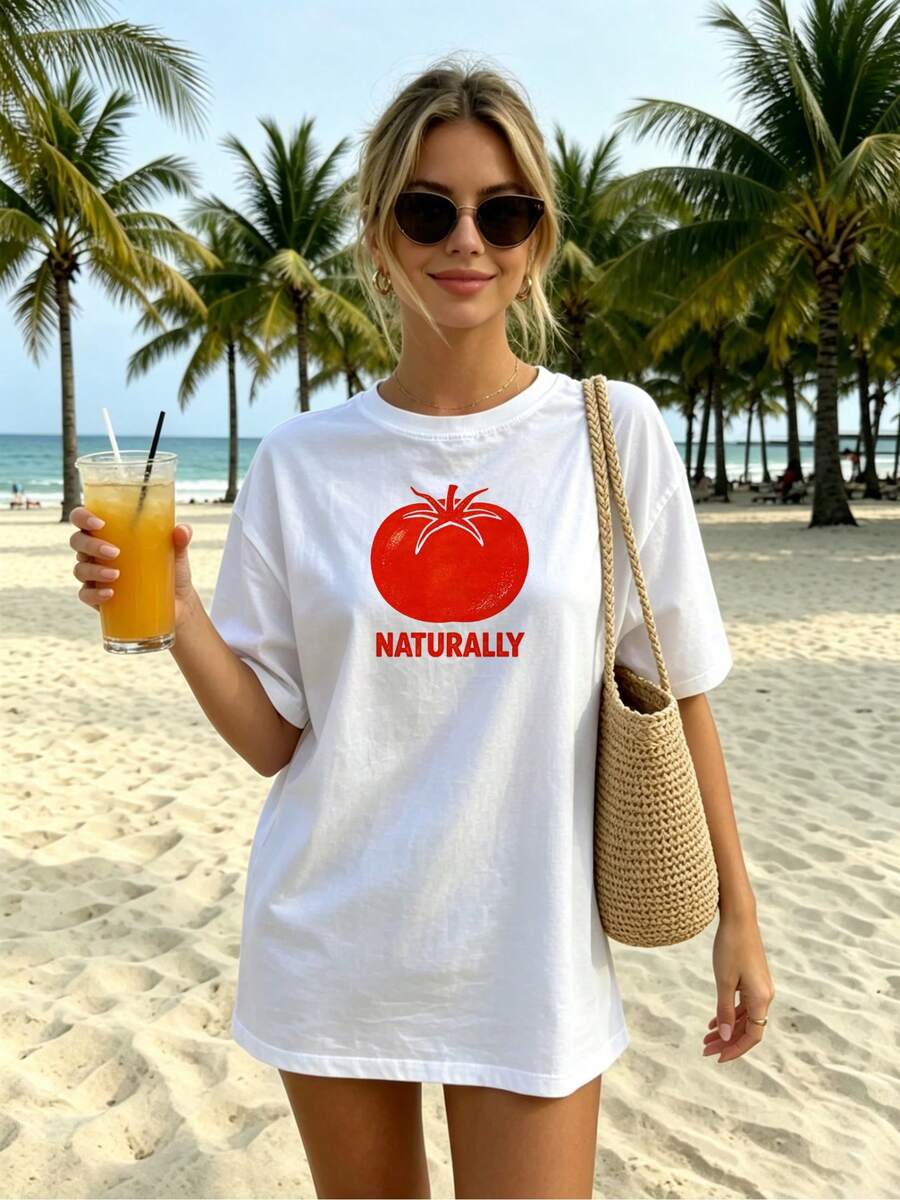 Women T-Shirts - 白色 - 查看 1