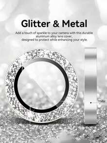 3pcs (Bright Silver) Camera Lens Protector Film For IPhone 17 Pro/ 17 Pro Max, Compatible With 16 Pro Max 16 Pro 16 16 Plus 15 Pro Max 15 15 Pro 15 Plus 14 13 12 11 Pro Max Lens Protector Case, 9H Tempered Glass Camera Cover Screen Protector Film Metal Ring Decorative Accessory, Suitable For Phone Case - Silver - View 5