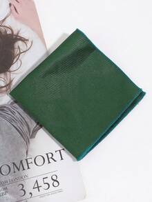 1pc Men's Casual Solid Color Textured Pocket Square, Suitable For Business Formal Suit Pocket Decoration - Multicolor - View 12