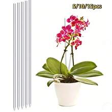 Clear Plant Support Stakes, Transparent Plastic Orchid Flower Support Sticks, Bendable Plant Stem Support Rods For Phalaenopsis, Indoor Potted Flowers, Climbing Plants - Transparent - View 4