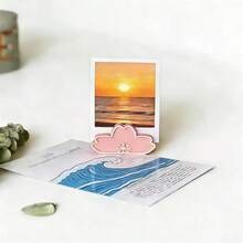 4pcs/Set Flower Photo Clip Set, Flower-Shaped Photo Holder Desktop Card Memo Clip Display Stand, Cute Office Bedroom Desktop Decor Ornament, Perfect Home Decor Gift - Multicolor - View 4