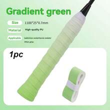 BSKT 1 Roll Gradient Color Racket Handle Grip Tape, Badminton Pickleball Tennis Racket Grip Wrap, High-Density Moisture-Absorbing Soft Rubber Fabric, Thick Anti-Slip Textured Surface, High-Adhesion Base Adhesive, Wraps Snugly Without Peeling Or Detaching, Absorbs Excess Palm Moisture, Resistant To Wear And Peeling During High-Frequency Swing Friction - Multicolor - View 10