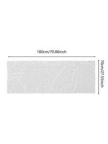 1pc Women's Casual Elegant Chiffon Polka Dot Scarf/Headscarf/Headband, French Luxury Abaya Accessory, Suitable For Daily Wear And Party - Multicolor - White Background With Small Polka Dots - View 7