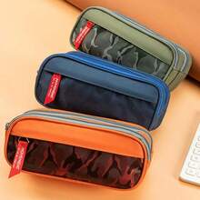 Large Capacity Pencil Case Pencil Storage Box Minimalist Student Pencil Case Pencil Box Storage Box Gift Student Supplies School Learning Stationery Supplies Multi-Functional Pencil Case Creative Pencil Case Desktop Storage Bag Office Supplies - Style 1 - View 12
