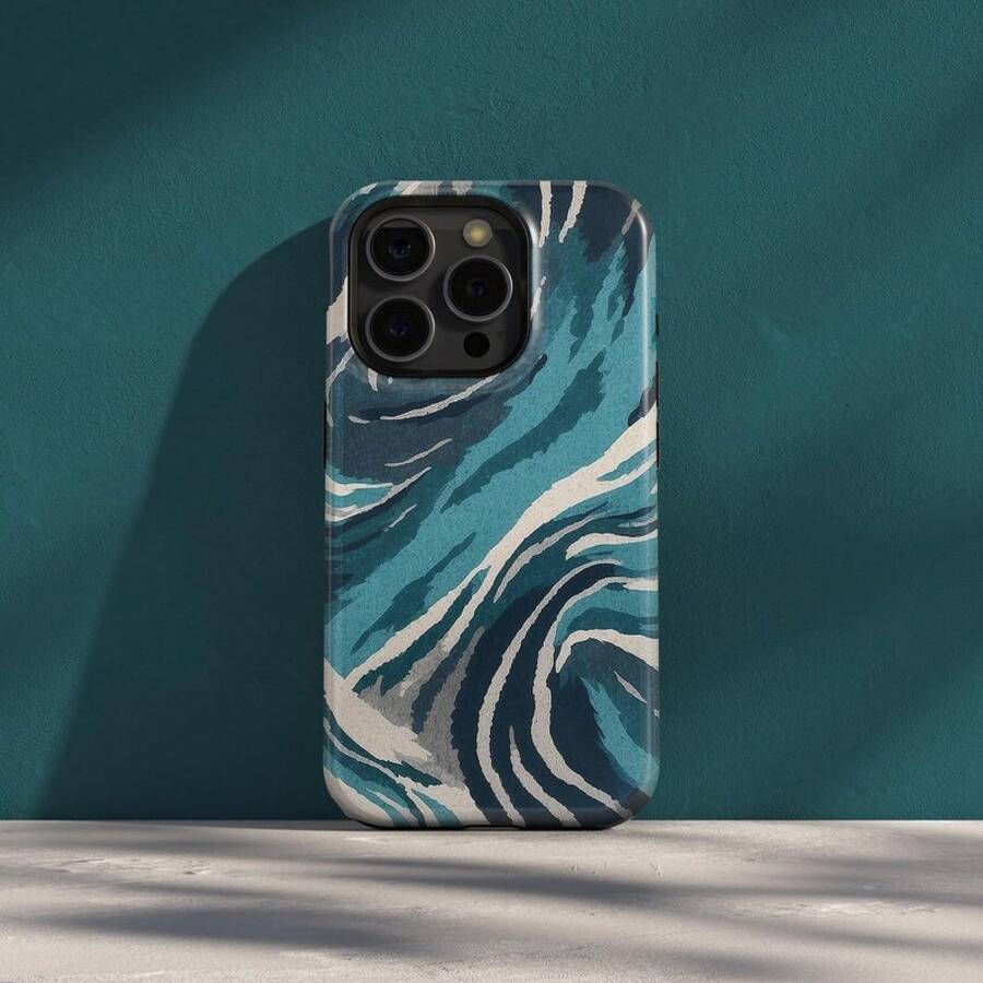 Colorful Dopamine Stripes, Grid Patterns, And Ripples 2-In-1 Glossy Thick Film Phone Case Suitable For Apple 11, 12, 13, 14, 15, 16, 17 Series And  S21, S22, S23, S24, S25 Series - Color - View 1