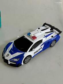 1pc Remote Control Police Car, Transforming Toy Car Robot, One-Key Transformation To Robot With Flashing Lights, Remote Control Car (Suitable For 3-6 Year Old Boys), 2.4GHz Remote Control Car, Remote Control Car That Can Transform Into Robot, Police Car With Lights, Supports 360° Rotation, Automatic Demonstration, 1:18 Scale Transforming Police Car Children's Toy, Transforming Remote Control Racing Car, Suitable For 3-4-5-6-7-8-9-10-11-12 Year Old Boys And Girls Children's Day Gift/Birthday Gift/Christmas/Halloween/Easter/Thanksgiving/Valentine's Day - Multicolor - View 12
