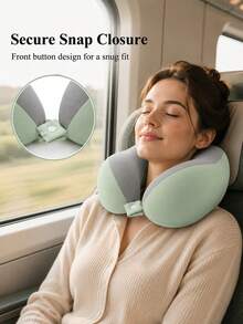 Cozy Neck Pillow Designed With Skin Friendly Velvet Cover And Compact Carrier Pouch Stylish Travel Essentials For Daily Commuters Heavy-Duty Neck Pillow Travel Ideal For Office Nap Relaxation And Weekend Escapes Trip Travel Accessories - Multicolor - View 4