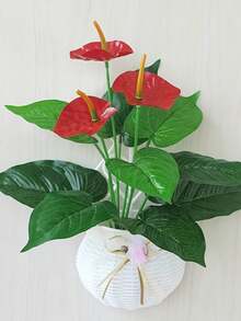 2pcs Wall Hanging Flower Pots, Decorative Flower Pots, Wall Hanging Vases, Flower Baskets, Round Flower Pots. Suitable For Home Decor, Hotel Decor, Weddings, Parties And Other Occasions. - View 10