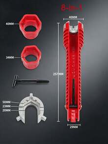 Multi-Functional Labor-Saving Wrench, 8-In-1 Sink Faucet Installation And Repair Tools, Non-Slip Wrenches For Faucets, Home Repair Tool Set. Suitable For Faucet Installation, Bathroom Pipe Repairs, Kitchen Appliance Disassembly. - Multifunctional Set - View 14