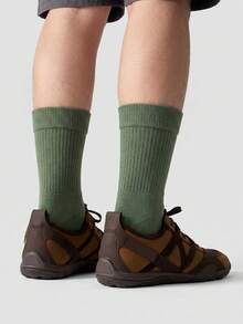 1/5/10 Pairs Bright Vertical Striped Mid-Calf Socks, Comfortable Soft Casual Sports Mid-Calf Socks, Suitable For Daily Wear, Striped Design, Suitable For Parties, Gifts And Other Occasions, Overall Style Is Simple Yet Designed With A Relaxed Feel - Multicolor - View 21