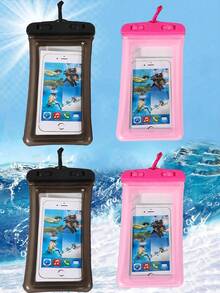 通用防水手機袋 防水手機收納袋 附發光功能 防水手機乾袋 防水手機殼，相容 iPhone 17 16 15 14 13 Pro Max Plus Air，適用於游泳、漂流、潛水、水下攝影、海灘、戶外運動、旅行、度假、游泳池，8/5/4/3/2/1 入裝，游泳必備 - 彩色 - 查看 33