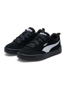 Puma Zapatillas casuales de estilo retro de caña baja y suela gruesa para hombre y mujer, Park-Lifestyle-Raw 2026, verano, 401606-15 - Negro-Blanco Puma - Ver 3