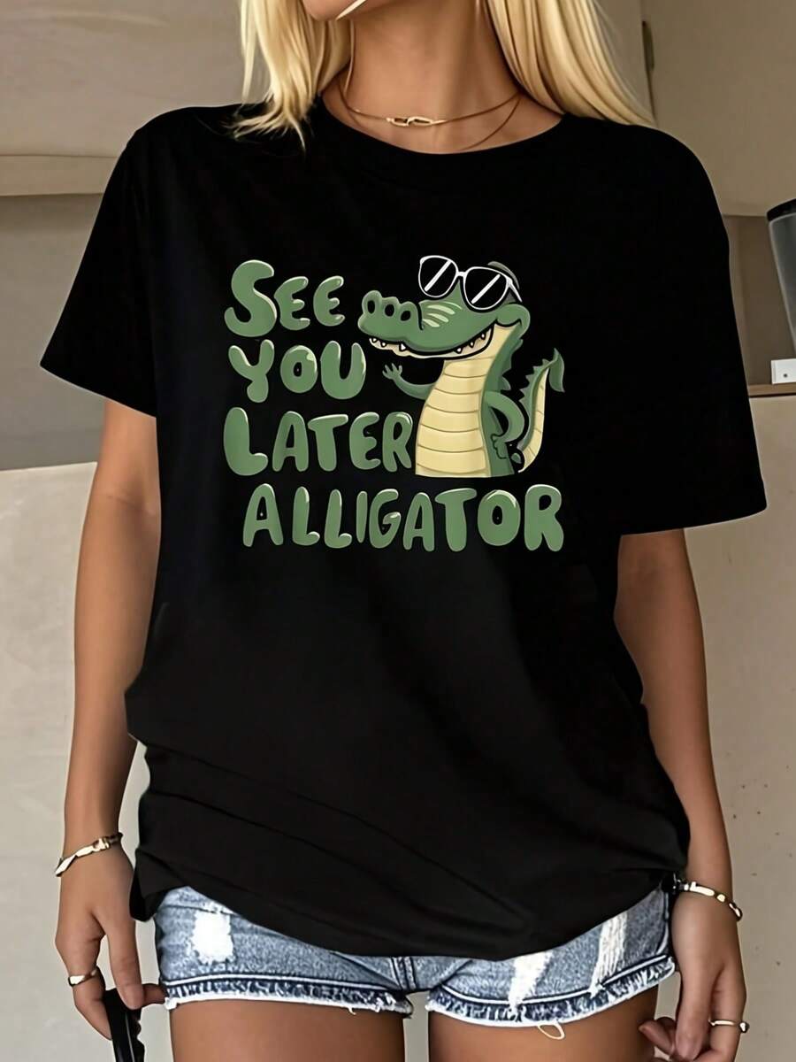Women T-Shirts - Black - View 1