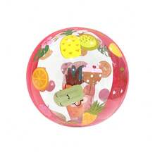 Inflatable Water Toy For Kids, Transparent, Striped, Colorful, For Beach Or Pool Parties, Ball Game - 2 - View 1