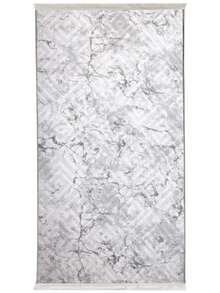 Modern Ivory Area Rug For Living Room | Soft Minimalist Contemporary Carpet Made In Turkey - White - View 2