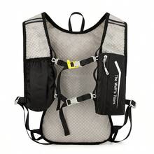 2L Water Bag Hydration Backpack, Lightweight Insulated Hiking Backpack, Suitable For Running, Cycling, Hiking, Unisex - Black Backpack + 2L Water Bag - View 5
