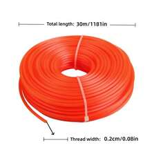 2.0mm Grass Cutting Rope, 30m Diameter Lawn Mower Line, Efficient Lawn Care, Lawn Mower Accessories, Garden Tools, Round Rope Lawn Mower Line For Electric Lawn Mowers And Brush Cutters - 1pc - View 3