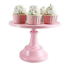1pc/3pcs Pink Metal Cake Stand - 8/10/12 Inch White Dessert Display Stand, Gold Cake Decoration, Suitable For Wedding And Birthday Party Decoration, Cake Decoration Supplies, Dessert Table Centerpiece, Cake Tray, Pastry Rack, Tall White Iron Dessert Display Stand, Can Be Used For Cold Buffet And Tea Break, Wedding Table Decoration - Multicolor - View 4