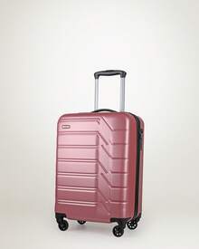 JLY ABS+PC Hard Shell Suitcase With TSA Lock, 20/24/28 Inch Size Options, 360° Spinner Wheels, Telescopic Handle, Textured Travel Luggage - Rose Pink - View 4