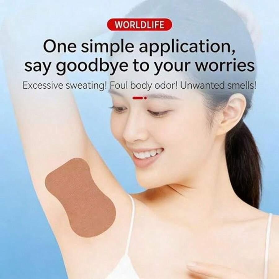Disposable Underarm Sweat Pads Set, Multi-Layer Absorbent Fabric Locks Excess Underarm Sweat Effectively. Prevent Sweat Stains On Clothes, Skin-Friendly Adhesive With No Sticky Residue For Daily All-Day Wear. - A - View 1