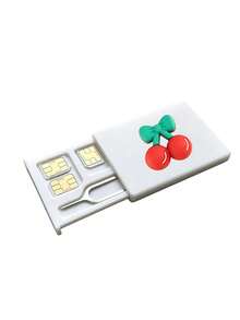 حامل بطاقة SIM ثلاثي الأبعاد مقاوم للغبار والخدش بتصميم الكرز، فتحة دبوس بطاقة SIM، يأتي مع دبوس بطاقة SIM. صندوق تخزين بطاقة SIM محمول بتصميم الكرز اللطيف، حامل بطاقة الهاتف، صندوق تخزين بطاقة SIM وبطاقة SD، صندوق تخزين للسفر، مدمج وخفيف الوزن، مقاوم للفقدان ومتين، مقاوم للصدمات ومتين، مناسب للهواتف الذكية والأجهزة اللوحية والأجهزة الأخرى، يمكن تخزين بطاقة SIM/دبوس بطاقة SIM، خيار مثالي لتخزين بطاقات SIM الاحتياطية عند تغيير أرقام الهاتف، أيضًا هدية رائعة. - متعدد الألوان - مشاهدة 11