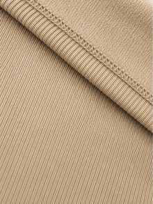 Women's Ribbed Knit V-Neck Long Sleeve Plush Blouse Casual Elegant Chic Comfortable Warm Autumn Winter 2026 Fashion  Bordeaux - 米色 2 - 查看 4