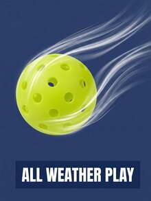Bolas de Pickleball Duráveis para Uso Externo com Furos Precisos à Prova de Vento, Bolas de Pickleball Resistentes para Jogadores de Torneio, Conjunto de Bolas de Pickleball Amarelo Óptico Brilhante, Ideal para Quadras Recreativas de Parques, Bolsa de Treino para Raquete de Pickleball, Conjunto de Equipamentos de Bolas de Pickleball - Bola de pico - Visão 8