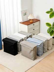 1 buah Rak Penyimpanan Kertas Toilet Kapasitas Besar, Tempat Tisu Multifungsi, Aksesori Kamar Mandi, Keranjang Penyimpanan Tisu Kain Lipat, Penyimpanan Rapi, Cocok Untuk Rumah, Kamar Mandi, Wadah Penyimpanan dan Pengorganisasian yang Ideal - MultiWarna - View 10