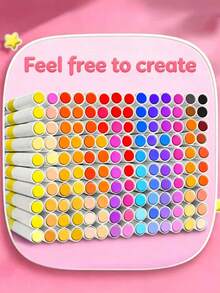1/24/36/60/80/120 Colors Acrylic Marke, Coloring Marker, For Book Painting Card Making, Great Value Pack For Beginners,For DIY Art Painting, Art Creation, Quick Drying, Graffiti, School Use(The Packaging Pattern Is Random) - Sets - View 5