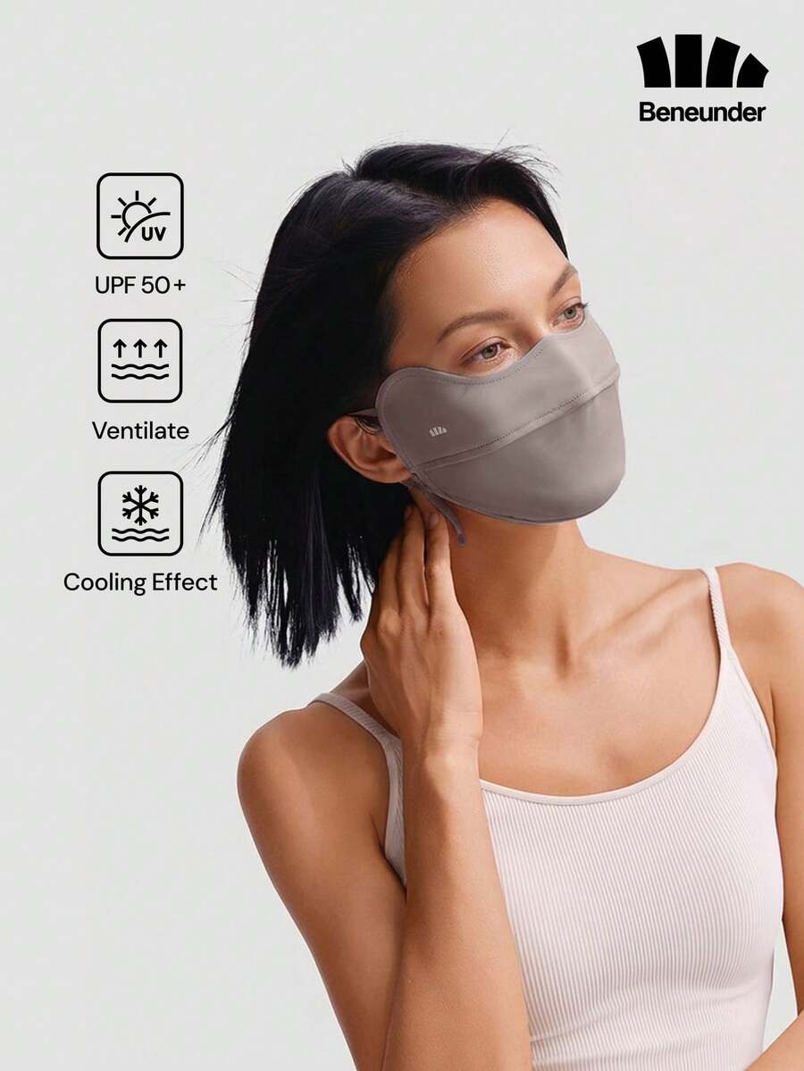 BENEUNDER 涼感眼角遮蔽防曬面罩 – 型號 AL833 - 棕色 - 查看 1