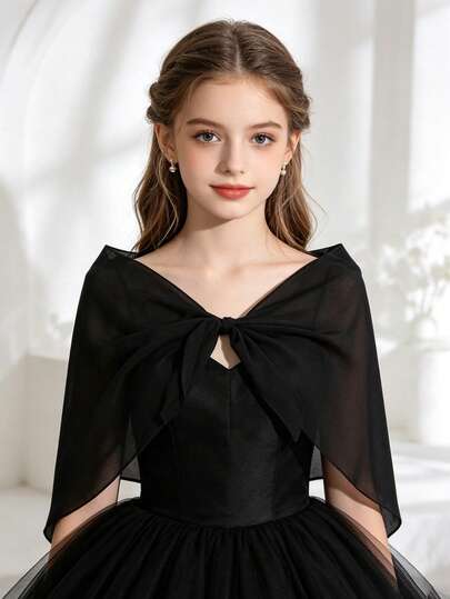1pc Lightweight Chiffon Triangle Apron Shawl For Teenage Girls, Breathable Sun Protection Multi-Wear Tie-Up Sarong Cover-Up, Suitable For Beach, Pool And Vacation Outfits