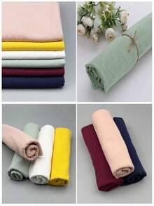 1pc 100% Pure Cotton Faux Linen Fabric, Pre-Cut Size 48cm * 140cm (19in * 55in), DIY Sewing Fabric, Soft And Comfortable Suitable For Spring/Summer Fashion, Applicable For Embroidery, Clothing Making, Home Decor (Sofa, Pillow, Tablecloth, Etc.) - Washed Cotton Crepe - View 13