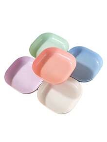1-10pcs Cat Bowls, Universal Dog And Cat Bowls With Stand, Suitable For Dry And Wet Food, Multi-Cat Household Cat Bowl Set, Colorful, Suitable For Snacks And Breakfast, Plastic Material, Kitchen Essential - Multicolor - View 11