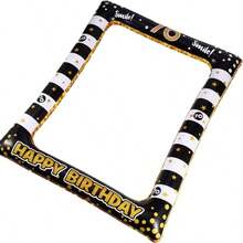 1pc Adult Birthday Party Photo Prop, Suitable For 18th, 21st, 30th, 40th, 50th, 60th, 70th Birthday, Fun Selfie Accessory, Birthday Party Supplies, 22.7x27.9 Inches, Photo Prop, Stylish Decor - Multicolor - View 17
