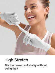 BENEUNDER Cooling Sun Gloves – Model AL360 - Light Grey - View 3