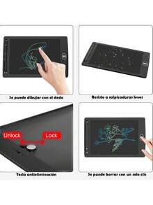 Pizarrón Mágico 8.5″ Pulgadas LCD Borrable Tabletas Digitales - Unitalla - Ver 4
