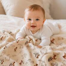 Multi-Color Muslin Baby Swaddle Blanket, Stroller Wind Cover, Newborn Swaddle Wrap, Baby Blanket, Receiving Blanket, Baby Wrap, Bath Towel - Multicolor - View 5