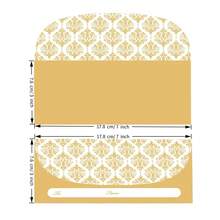 5/25/50pcs Gold Cash Envelopes, For Cash Gifts (17.78X7.62cm), Elegant Decorative Design Cash Storage Bags, Suitable For Christmas, Birthday, Graduation, Wedding, Small Savings Envelopes, Bulk Discount Packaging - Rectangle - View 2