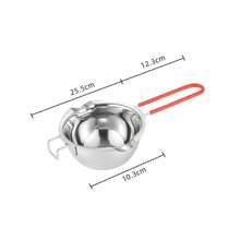 Stainless Steel Chocolate Melting Pot, Dual Nozzle Heat-Resistant Handle, For Melting Chocolate, Candy And Candle Making. Dual Pot Stainless Steel Pot, Separated Heating From Water, Melting Pot, Wax Pot, Baking Pot - Multicolor - View 5